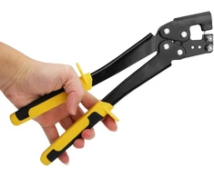 Kelioninis Plieno varžtų užspaudėjas, 0,5–0,8 mm, lengvo plieno kilis, fiksuotų skylių replės, rankinis varžtų užspaudėjas, 310 mm kompozicinės replės dekoratyvinėms luboms, užspaudimo replės