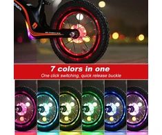 Pllype 2 Led vaikiškų žibintų pakuotė, Usb įkraunami stipinų žibintai, Ip65 atsparūs vandeniui, Led su 7 spalvomis, 18 šviesos režimų išmanios indukcijos vaikų priedams