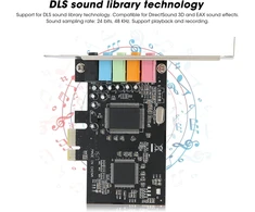 Plyisty Pci E 5.1 stereo garso plokštė, 6 kanalų žaidimų garso plokštė, vidinė garso plokštė, skirta windows 7/vista/xp 32/64 bitų, suderinama su directsound 3d ir eax garso efektais
