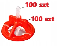 Plytelių lyginimo sistema 1mm, 100 vnt. laikiklių + 100 vnt. spaustukų