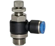 Pneumat System droselinis atbulinis vožtuvas 3/8 colio žarna 10 mm cilindrui