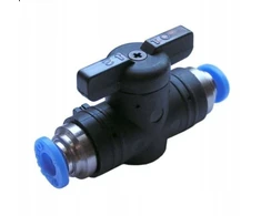 Pneumatinė jungtis auto įstatoma rutulinis ventilis 2/2 tekalan 6 mm 10 bar