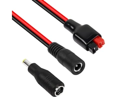 Pngknyocn saulės baterijos jungtis, vyriška į Dc 5.5x2.1mm moteriška maitinimo laidas 14awg kabelis su 8mm Dc adapteriu nešiojamam generatoriui (1m)