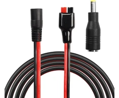 Pngknyocn saulės baterijos jungtis, vyriška į Dc 5.5x2.1mm moteriška maitinimo laidas 14awg kabelis su 8mm Dc adapteriu nešiojamam generatoriui (1m)