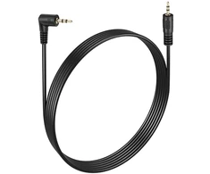 Pngknyocn stačiakampis 2.5mm audio aux kabelis, 90 laipsnių kampo 2.5mm trs kištukas į 2.5mm kištuką ausinių stereo audio adapterio kabelis (90 laipsnių į tiesų, 1.8m)