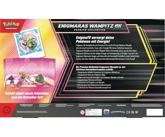 Pokémon - trading card game: premium collection enigmaras wampitz-ex (1 holografinė viso ekrano reklaminė kortelė, 6 papildomi paketai ir plastikinis stovas)