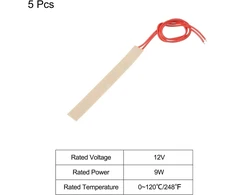 Poliamidinė kaitinimo plėvelė 24v 9w, lipni, 100x12mm, 5 vnt.