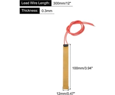 Poliamidinė kaitinimo plėvelė 24v 9w, lipni, 100x12mm, 5 vnt.