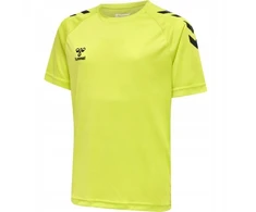 Poliesterinis marškinėlis Hummel Core Xk Core Poly T-shirt S/s Kids, žalios citrinos spalvos, dydis 176