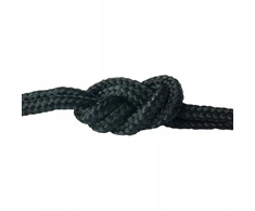 Polipropileninė buriavimo virvė 4mm pinta universali juoda 20 m
