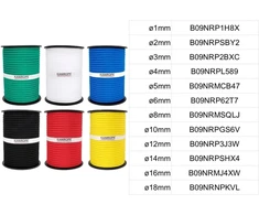 Polipropileno virvė Pp 14mm 5m žalios spalvos (0117) pinta
