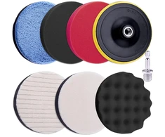 Poliravimo padėklų rinkinys automobiliams, 8 vnt., 125 mm, su M14 adapteriu