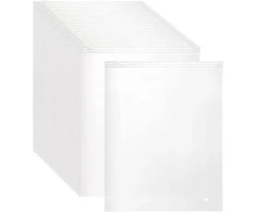 Polmart 50 x dideli užtraukiami maišeliai 35 x 45 cm, plėvelės storis 60 µm, matiniai užsegami maišeliai su ventiliacijos skylėmis drabužių pakavimui