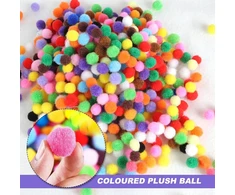 Pompomai rankdarbiams, 2000 mini spalvotų pompomų pakuotė, 10 mm veltinio kamuoliukai, spalvoti pompomai vakarėlių dekoravimui, pasidaryk pats, kūrybinių rankdarbių gamyba