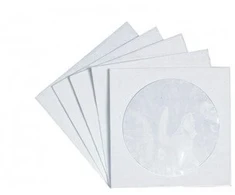 Vinilinė plokštelė Popieriniai vokai Cd Dvd Blu Ray diskams su langeliu, 100 vnt.