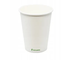 Popierinis puodelis kavai, arbatai, baltas Plastic Free Bio 300 ml - 50 vnt.