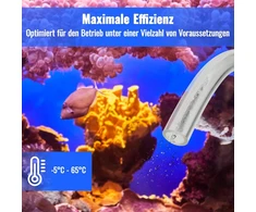 Poppstar Pvc žarna 5 m skaidri (13/18 mm, -5°c iki +65°c, 1.5 bar)