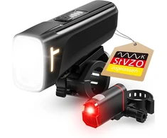 Posugear led dviračio žibintas | Stvzo sertifikuotas dviračio žibintas | Įkraunamas dviračio žibintas usb 15lux/60lux| Ipx5 atsparus vandeniui itin lengvas dviračio žibintas | Su baterijos energijos rodymo funkcija