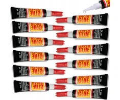 Power Glue Klijai Super Glue greiti stiprūs rinkinys 12 vienetų tūbelė Power remontui