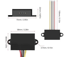 Power Step Up konverteris, Dc 12v į Dc 19v Boost konverteris, atsparus vandeniui Step Up įtampos keitiklio adapteris automobiliams, sunkvežimiams ir transporto priemonėms