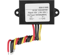 Power Step Up konverteris, Dc 12v į Dc 19v Boost konverteris, atsparus vandeniui Step Up įtampos keitiklio adapteris automobiliams, sunkvežimiams ir transporto priemonėms