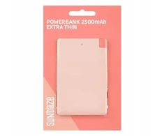 Powerbank 2500mah extra thin Sundaze, rožinis