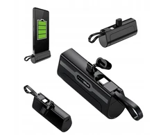 Powerbank Powerneed 5000mah su integruotais Usb-c, nešiojamas