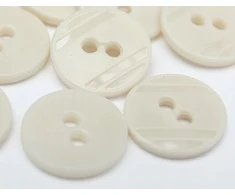 Powertex Guzikai, 30 vnt., 15 mm, 1,5 cm, kreminės spalvos