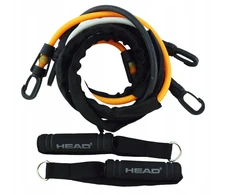 Pratimų gumų rinkinys Ekspanderis Virvė Pasipriešinimo juosta Guma Head Fitness 3in1