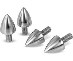 Kompiuterio kolonėlės Precisongeek garsiakalbių smaigai M8, skirti Hifi, nerūdijantis plieno kūgis, 20 mm skersmens, 4 vnt.