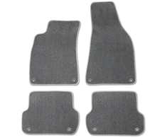 Premium pilkiukai kilimėliai Audi A2 (1999-2005), pilkas nubukas, storis 1 cm