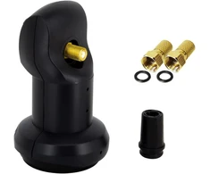 Premium X Single Lnb 0.1 Db skaitmeninė palydovinio signalo priėmimo galvutė 1 abonentui Lmb Lnc Hdtv Full Hd 3d 4k + 2 F-jungtys 7.5 mm paauksuotos