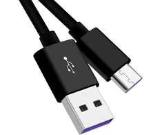 Premiumcord greito įkrovimo usb-c kabelis 0,5 m, super greitas įkrovimas 5a, usb type c male į usb a male, usb 2.0, greito įkrovimo ir duomenų kabelis, tinkamas type c įrenginiams, juodas, 0,5 m