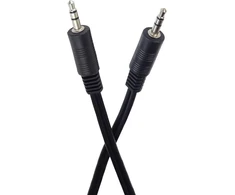Premiumcord stereo jack kabelis 3 m, 3.5 mm stereo jack kištukas į kištuką, aux ausinių garso jungties kabelis televizoriams, mobiliesiems telefonams, mp3, hifi ekranuotas juodas 3 m