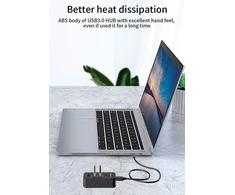 Premiumcord Usb 3.2 Hub, 4x Usb-a, 5gbps, Jungikliai, 1m