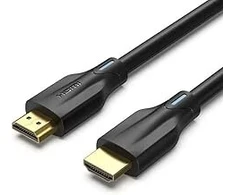 Prendeluz Hdmi kabelis 1 metras 2.1 8k juodas didelės spartos kabelis Earc Hdcp 2.2&amp;2.3 dinaminis Hdr D.olby Atmos suderinamas su Ps5 Hdtv monitoriumi