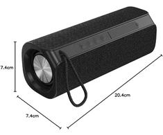 Kompiuterio kolonėlės Prendeluz nešiojama bluetooth kolonėlė, belaidė bluetooth 5.0 kolonėlė, 6 w, usb, microsd, įmontuota 1200 mah baterija, juoda
