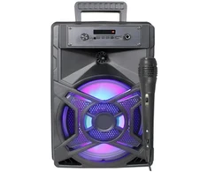 Kompiuterio kolonėlės Prendeluz Nešiojama Bluetooth kolonėlė su mikrofonu, įkraunama per Usb, belaidė kolonėlė su spalvingomis Led lemputėmis