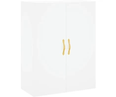 Prie sienos montuojama spintelė, baltos spalvos, 69,5x34x90cm