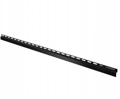 Priekinė dušo padėklo juosta, juoda matinė spalva Ral9005, 130 cm