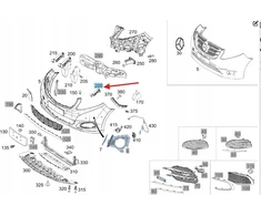 Priekinio buferio kreipiklis kairė Mercedes Vito W447 W448 Oe A4478850118