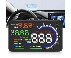 Automagnetola Priekinis automobilio stiklas Hud Head Up ekranas Obd2 5.5 colių projektorius Rpm Mph