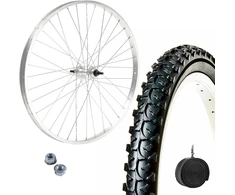 Priekinis ratlankis 26 x 1.75 + mtb padanga 26 x 1.95 + vidinė kamera | pilnas kalnų dviratis 26 colių