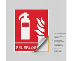 Priešgaisrinio gesintuvo simbolio ženklas su papildomu tekstu "fire Extinguisher" Iso7010 200 x 250 Priešgaisrinės apsaugos ženklo simbolis Priešgaisrinio gesintuvo Iso plastikinė plokštė fotoliuminescencinė ir lipni 200 x 250