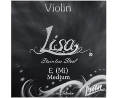 Prim stygos smuikams nerūdijančio plieno stygų komplektas su lisa e/ orkestro e plienas; rutuliukas; naudojimas su kilpa galimas nuimant rutuliuką;