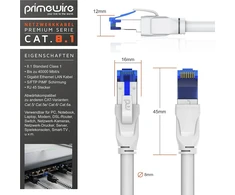 Primewire Cat 8 tinklo kabelis 10 m – didelės spartos Gigabit Ethernet