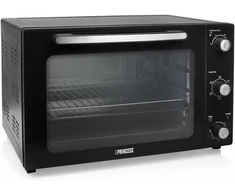 Princess 112759 konvekcinė orkaitė, 55 litrų talpos, tinkama kepti ant grotelių, kepti, atitirpinti ir skrudinti, galia 2000 W, temperatūra nuo 90 iki 230 °c, trupinių stalčius, kepimo skarda ir grotelių stovas