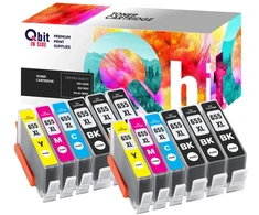 Print4U 12x qbit rašalas hp 655 deskjet ink advantage 3525 4615 4625 5520 5525 6520 6525