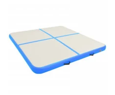 Pripučiamas gimnastikos kilimėlis, mėlynas, 200x200x15cm, PVC
