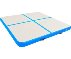 Pripučiamas gimnastikos kilimėlis, mėlynas, 200x200x20cm, PVC